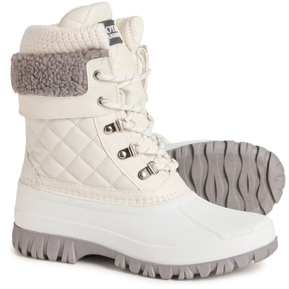 NEW Royal Canadian Quilt Snow Boots - Waterproof, Insulated  For Women 1125 5s3 - Picture 2 of 6